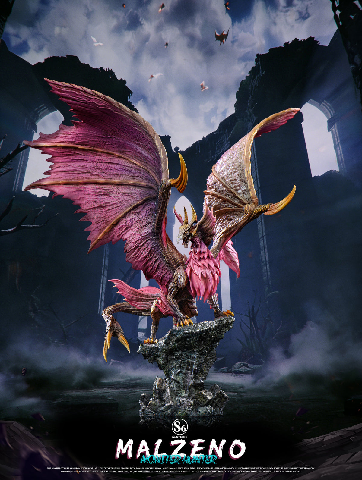 Estatuilla Monster Hunter | Malzeno | S6 Studio | Tienda Anime | Tico Ofertas S6 Studio
