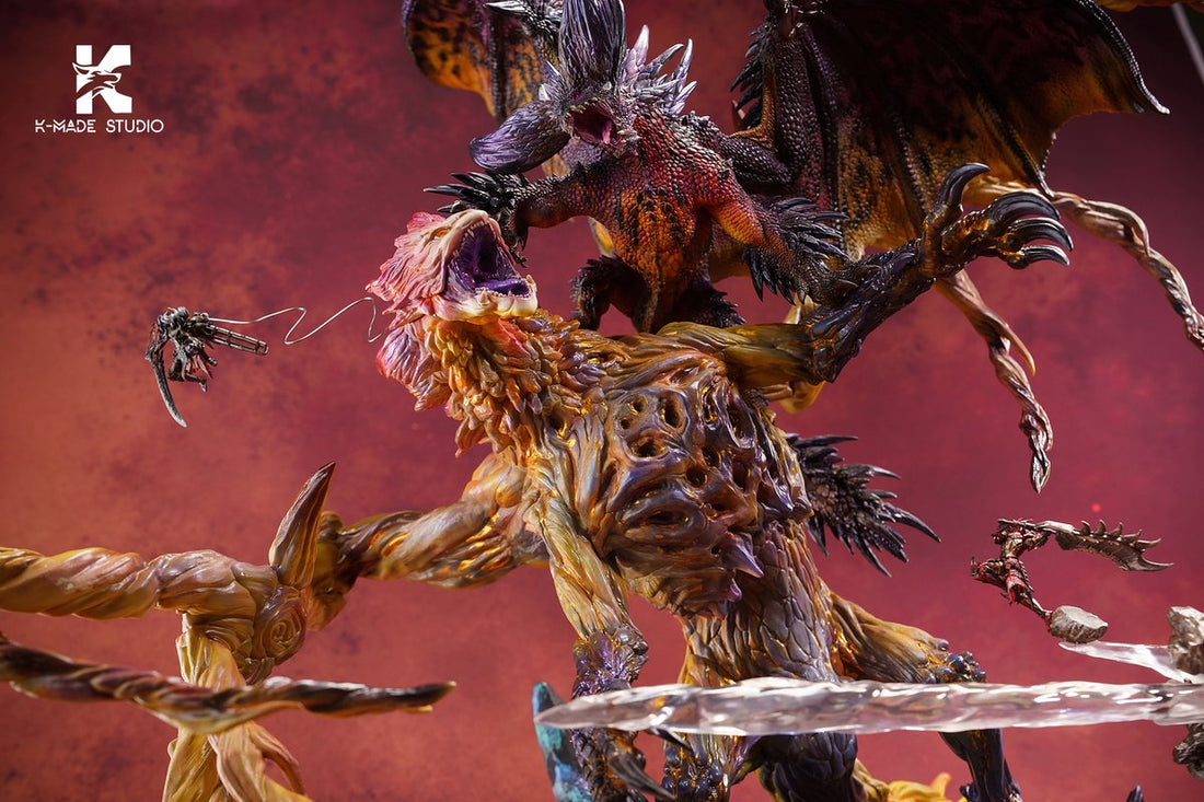 Estatuilla Monster Hunter | Ruiner Nergigante X Shara Ishvalda | K-made Studio | Tienda Anime | Tico Ofertas