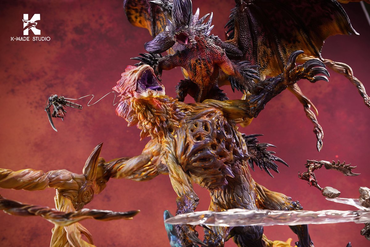 Estatuilla Monster Hunter | Ruiner Nergigante X Shara Ishvalda | K-made Studio | Tienda Anime | Tico Ofertas K-made Studio