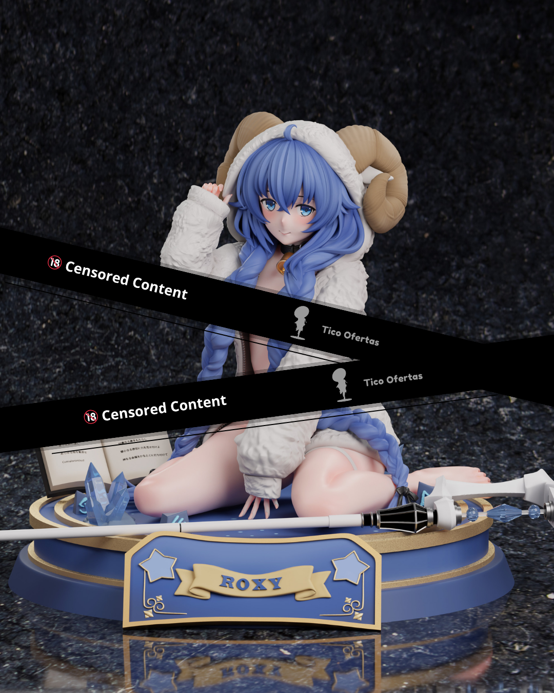 Estatuilla Mushoku Tensei | Roxy Migurdia | CROWN Studio | Tienda Anime Costa Rica | Tico Ofertas
