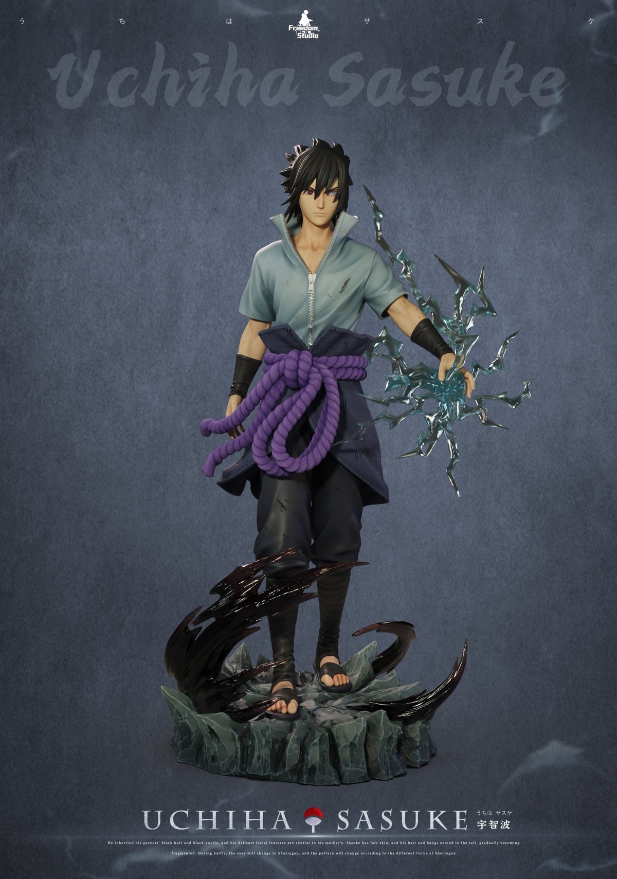 Estatuilla Naruto | Uchiha Sasuke | Freedom Studio | GK Statue | Tico Ofertas Freedom Studio