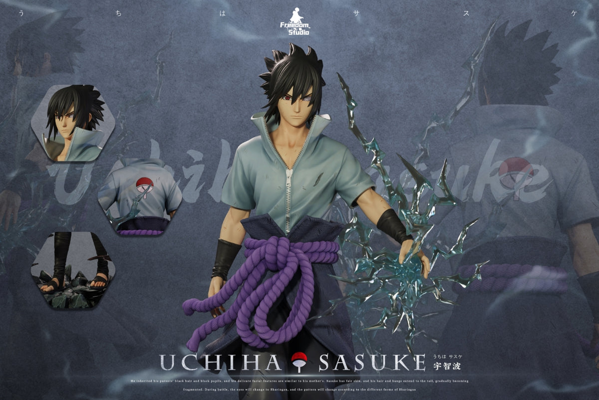 Estatuilla Naruto | Uchiha Sasuke | Freedom Studio | GK Statue | Tico Ofertas Freedom Studio