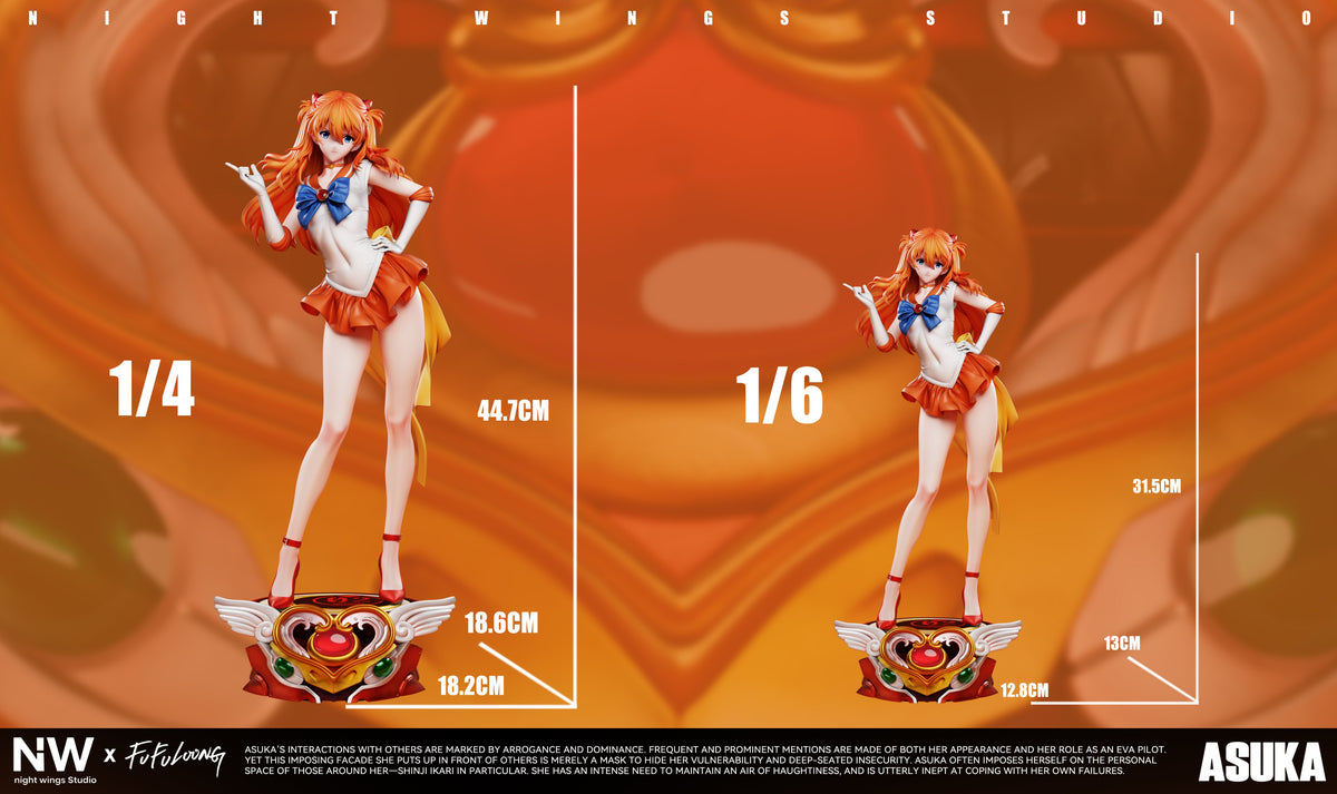 Estatuilla Neon Genesis Evangelion | Asuka Langley (Sailor Moon Cosplay) | Night Wing Studio | Tienda Anime | Tico Ofertas Night Wing Studio