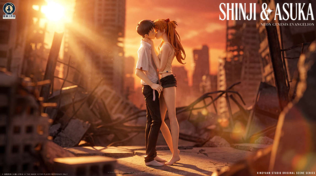 Estatuilla Neon Genesis Evangelion | Asuka Langley Sohryu x Shinji Ikari | Star Origin Studio | Tienda Anime Costa Rica | Tico Ofertas
