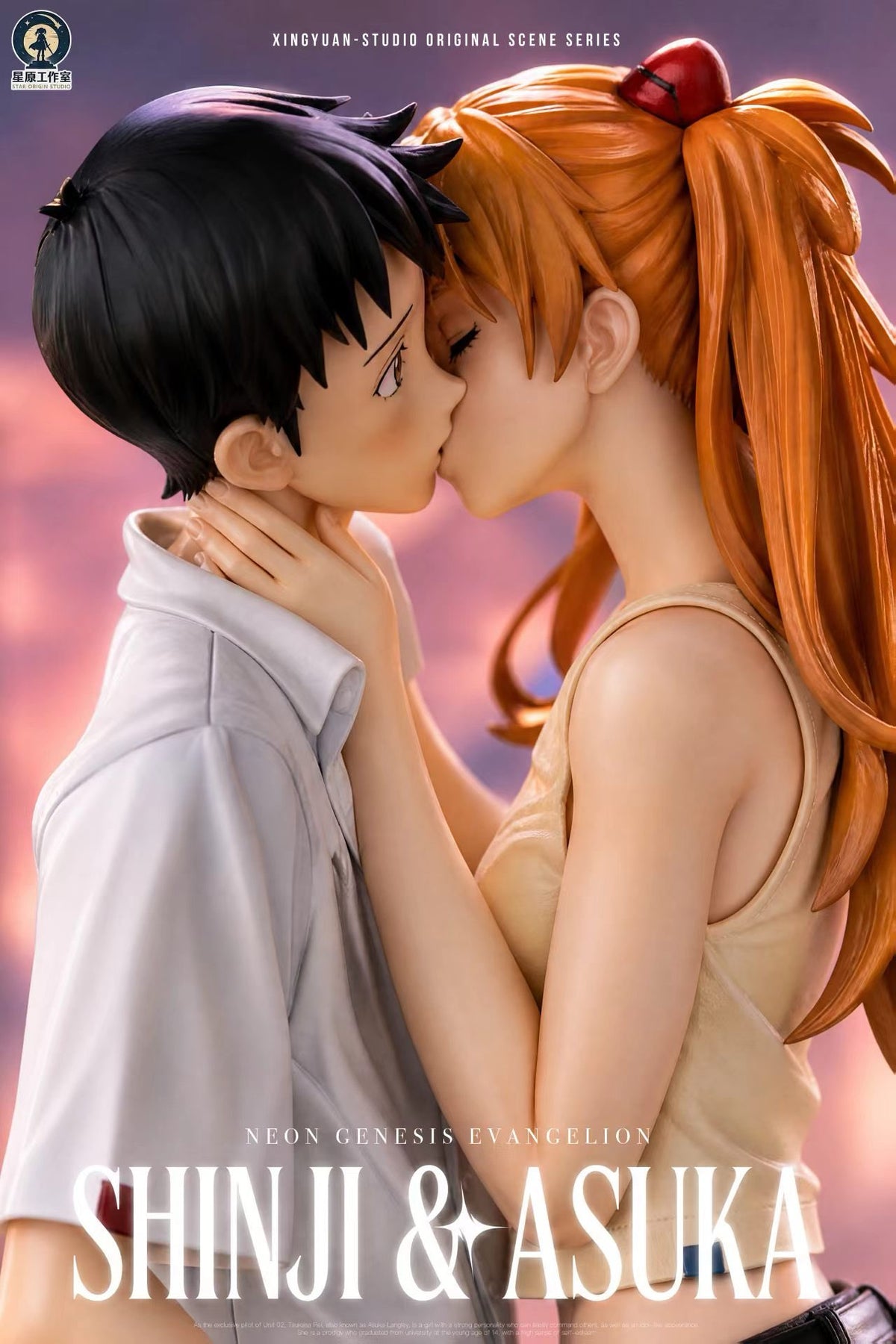 Estatuilla Neon Genesis Evangelion | Asuka Langley Sohryu x Shinji Ikari | Star Origin Studio | Tienda Anime Costa Rica | Tico Ofertas Star Origin Studio
