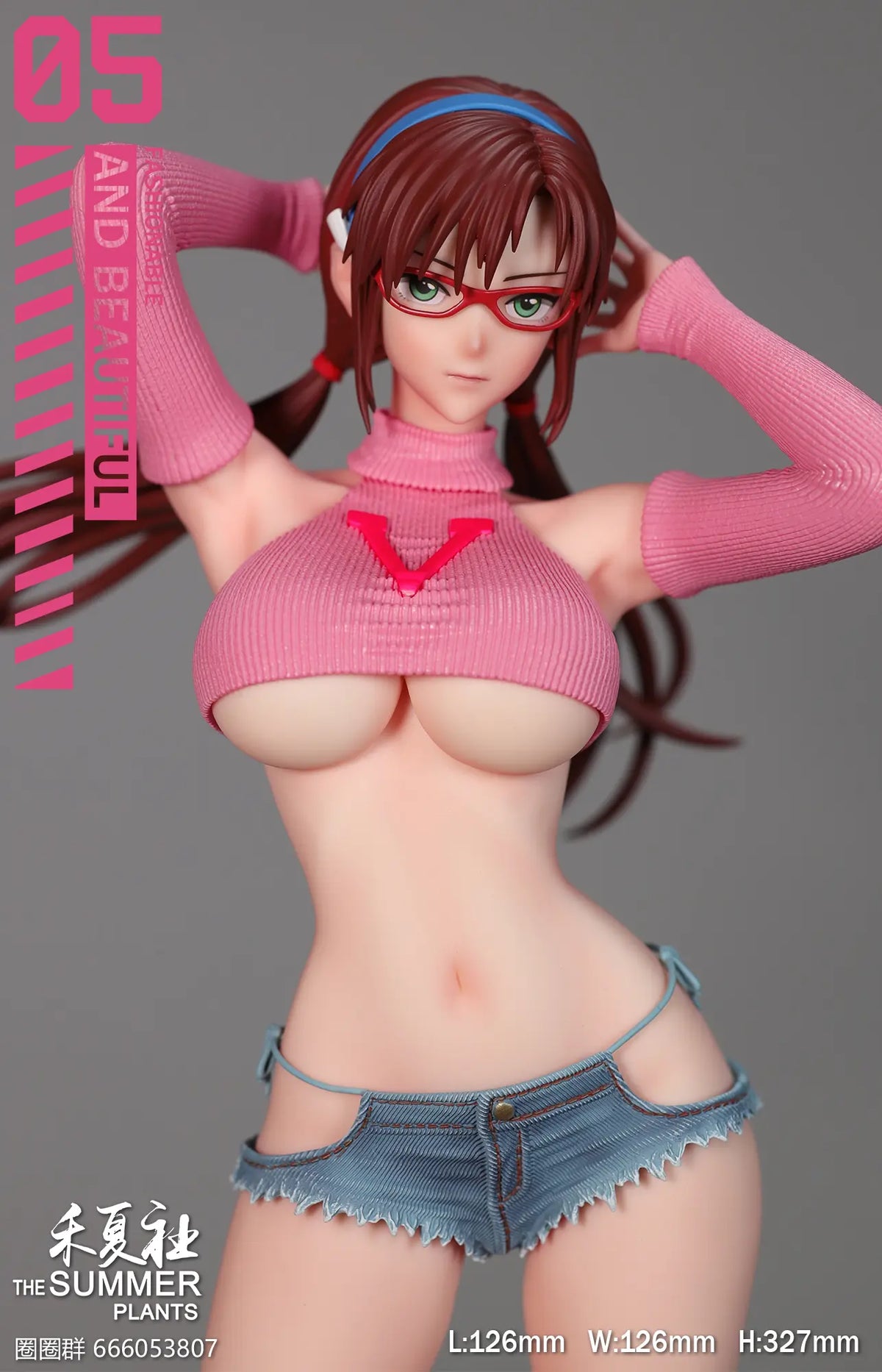 Estatuilla Neon Genesis Evangelion | Mari Makinami Illustrious | THE SUMMER PLANTS Studio | Summer Girlfriend Series | Tico Ofertas THE SUMMER PLANTS Studio