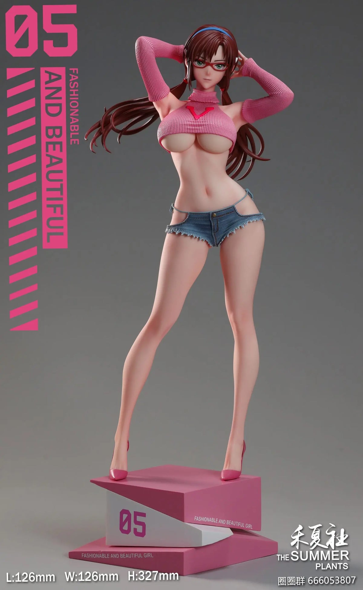 Estatuilla Neon Genesis Evangelion | Mari Makinami Illustrious | THE SUMMER PLANTS Studio | Summer Girlfriend Series | Tico Ofertas THE SUMMER PLANTS Studio