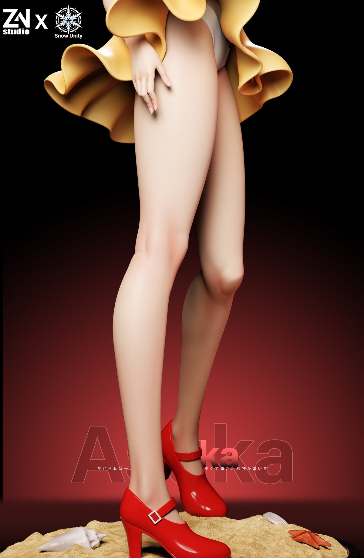 Estatuilla  Neon Genesis Evangelion | Soryu Asuka Langley | Snow Unity Studio × ZN Studio | Tienda Anime | Tico Ofertas Bunny Studio
