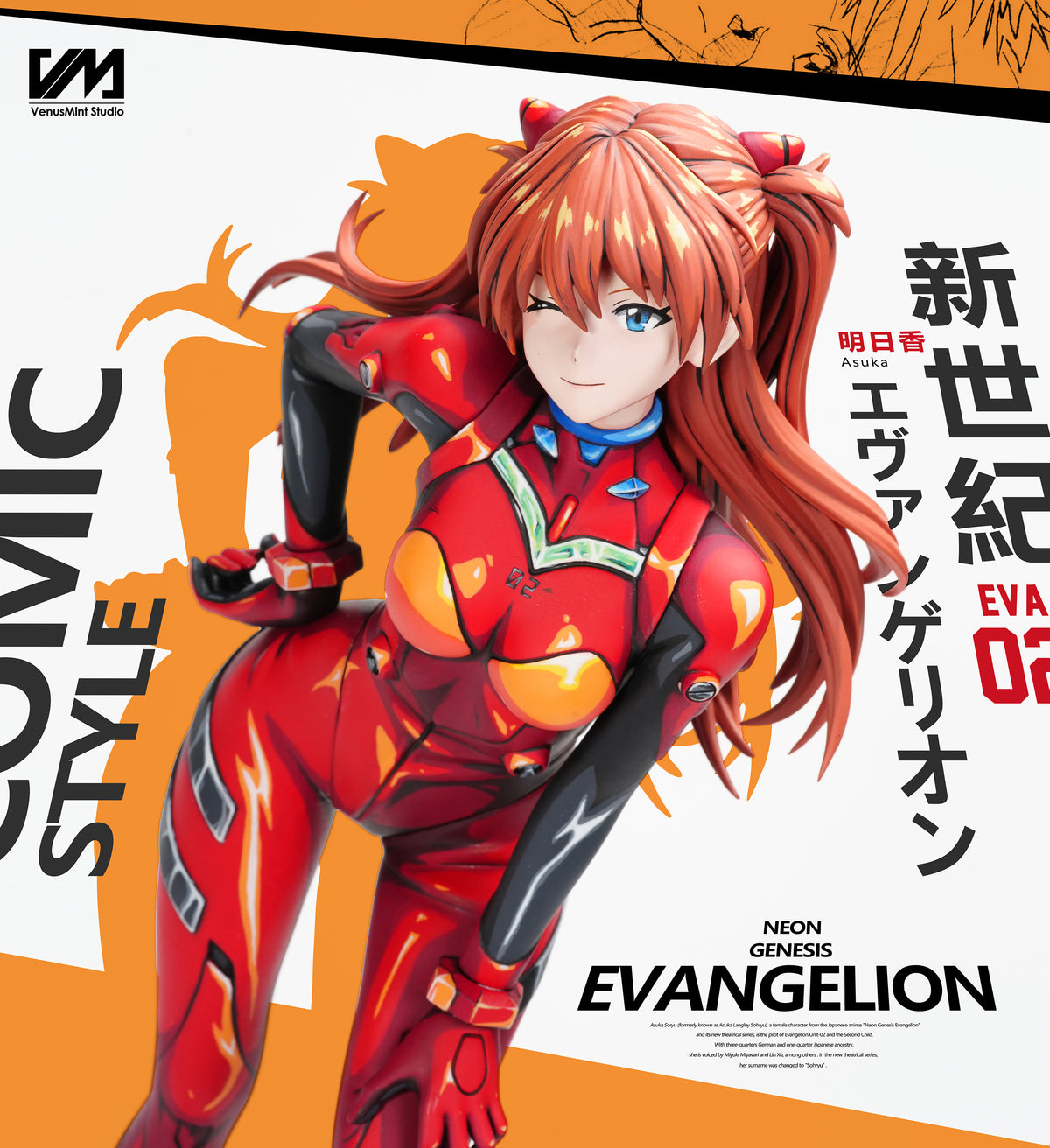 Estatuilla Neon Genesis Evangelion | Soryu Asuka Langley | Venus Mint Studio | Tienda Anime | Tico Ofertas Venus Mint Studio