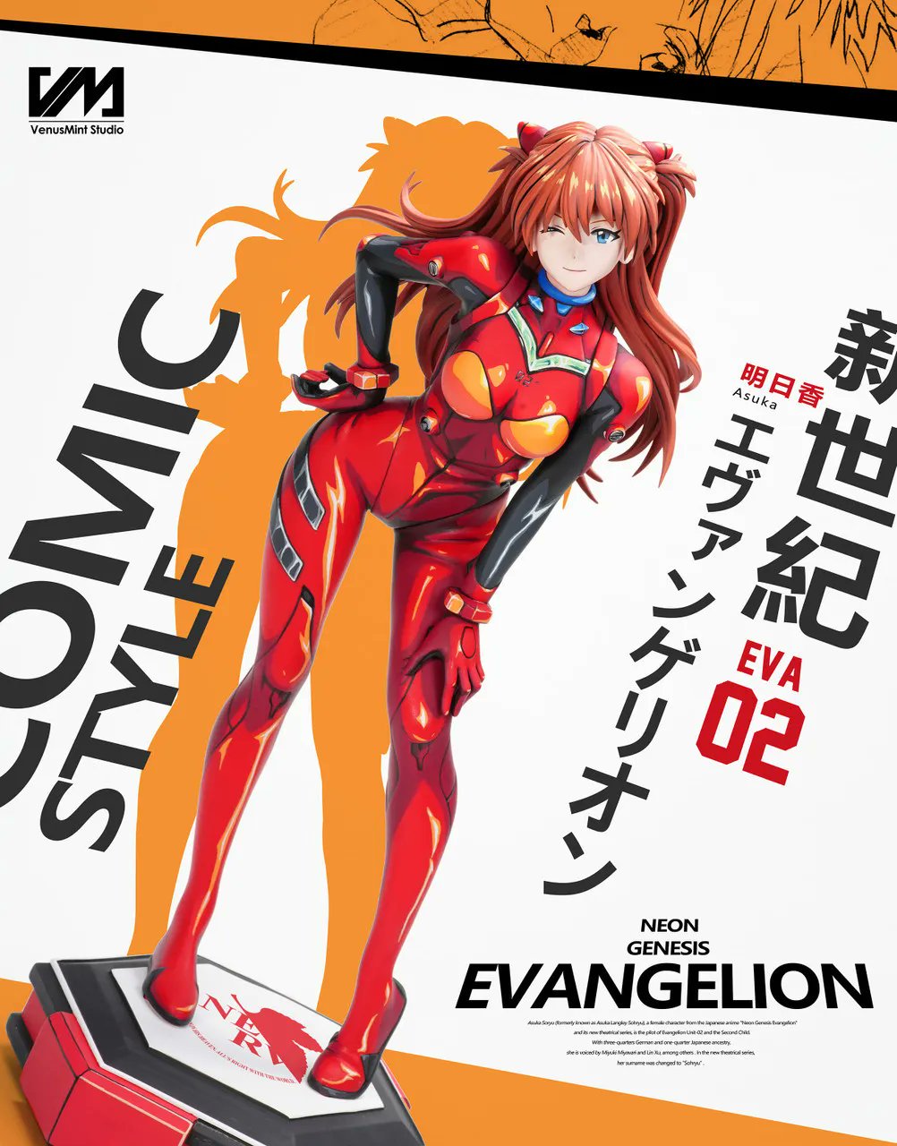 Estatuilla Neon Genesis Evangelion | Soryu Asuka Langley | Venus Mint Studio | Tienda Anime | Tico Ofertas Venus Mint Studio