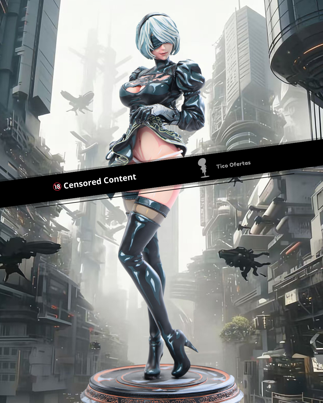 Estatuilla NieR:Automata | 2B | Tienda Anime | Tico Ofertas Aetheria Studio