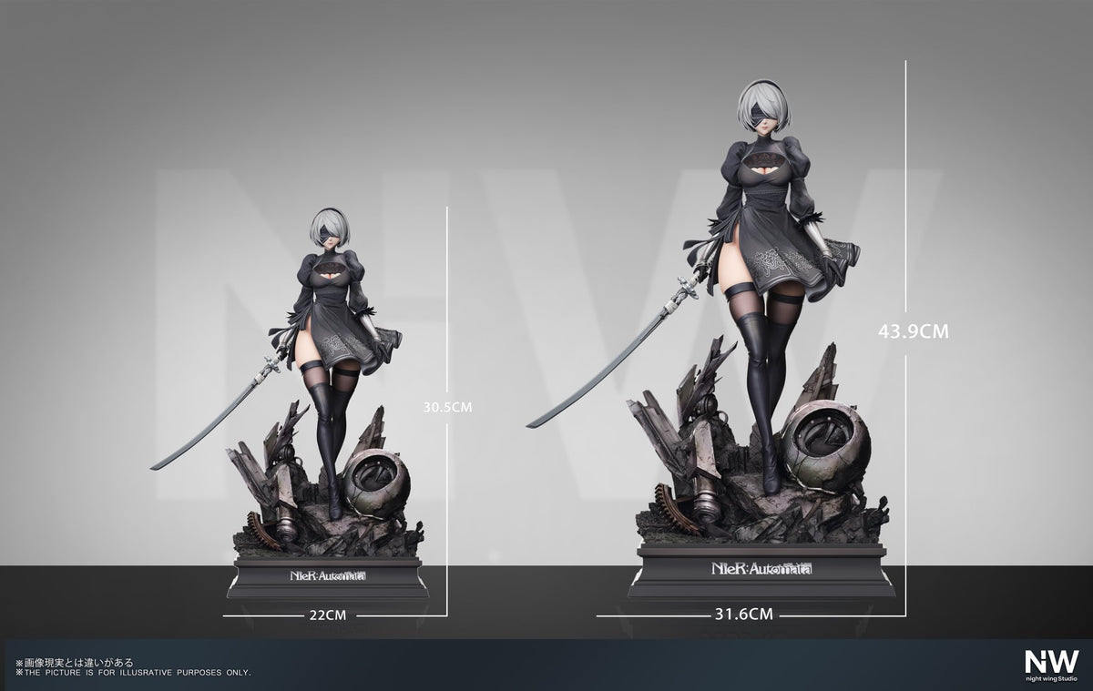 Figura de colección Estatuilla NieR:Automata | 2B | Night Wing Studio de Girl Art Studio