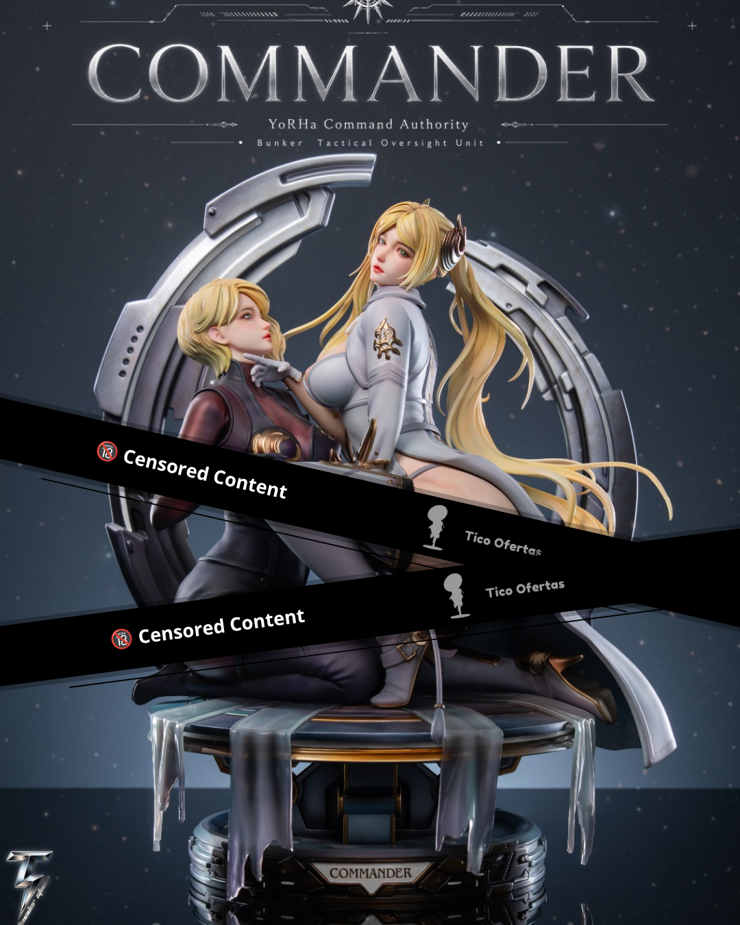 Estatuilla NieR:Automata | YoRHa Commander x Operator 6O | Thunder Studio | Tienda Anime | Tico Ofertas