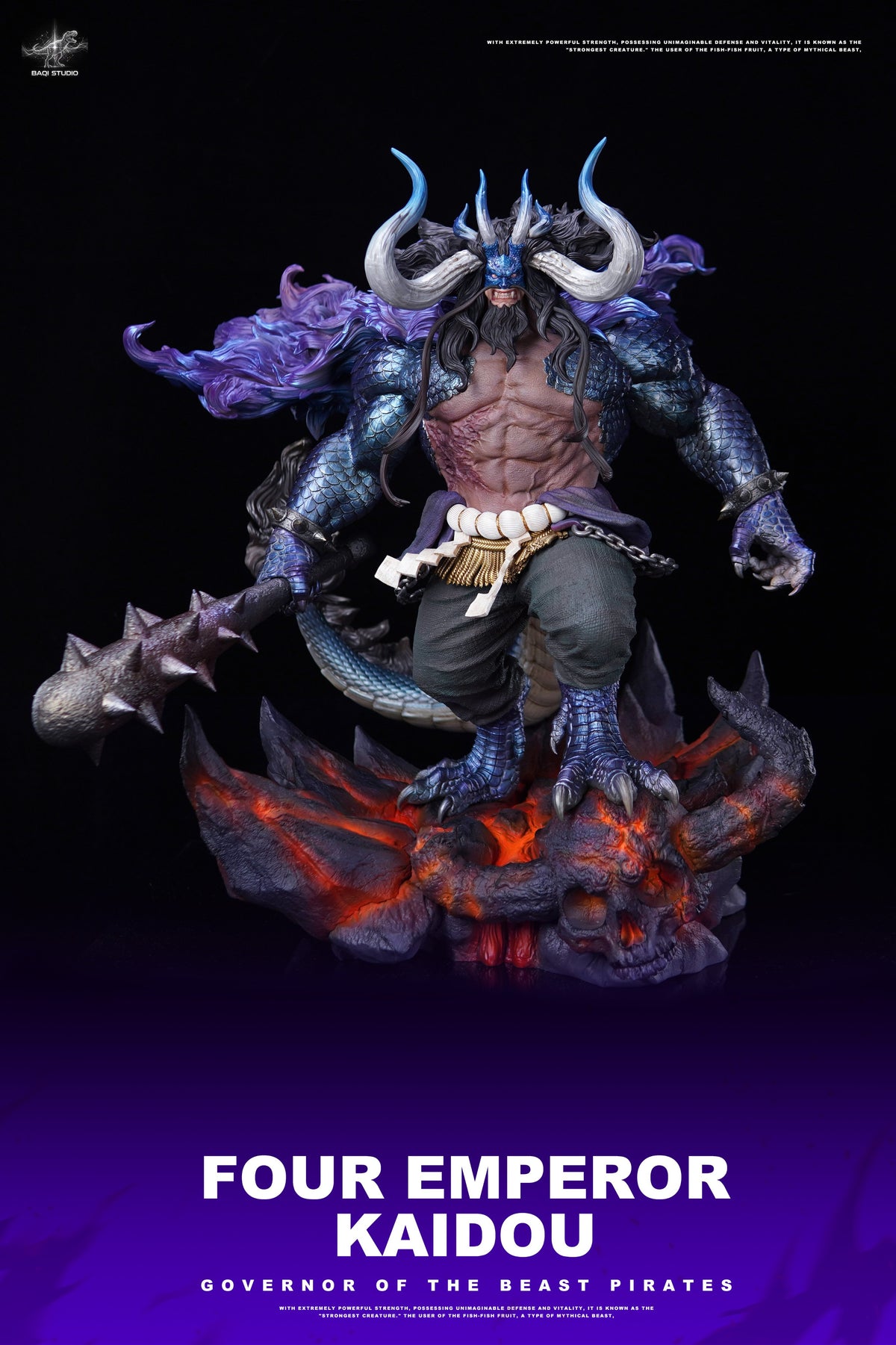 Estatuilla One Piece | Kaidou | BAQI Studio | Tienda Anime | Tico Ofertas BAQI Studio