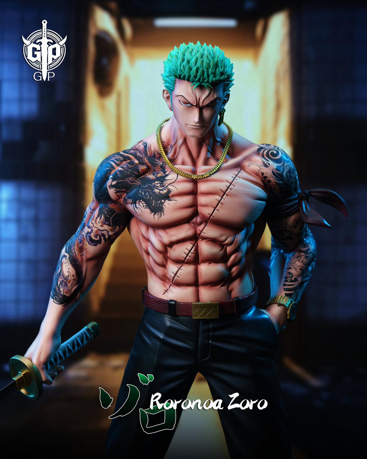 Estatuilla One Piece | Roronoa Zoro | GP Studio | Tienda Anime | Tico Ofertas GP Studio