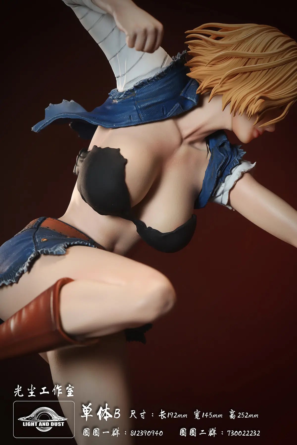 Estatuilla One Piece x Dragon Ball | Android 18 vs Yamato | Light and Dust Studio | Serie Tenkaichi Beauty Martial Budokai #1 | Tico Ofertas Light and Dust Studio