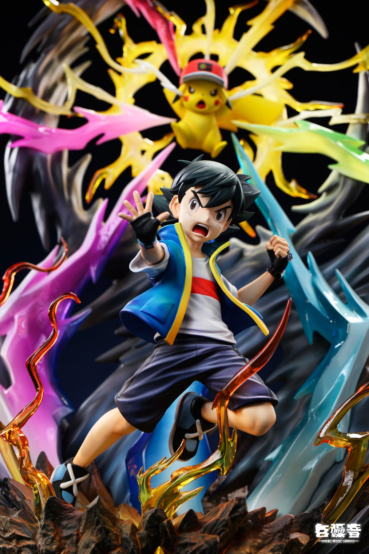 Estatuilla Pokémon | Ash Ketchum x Pikachu | Tienda Anime | Tico Ofertas White Noise Studio