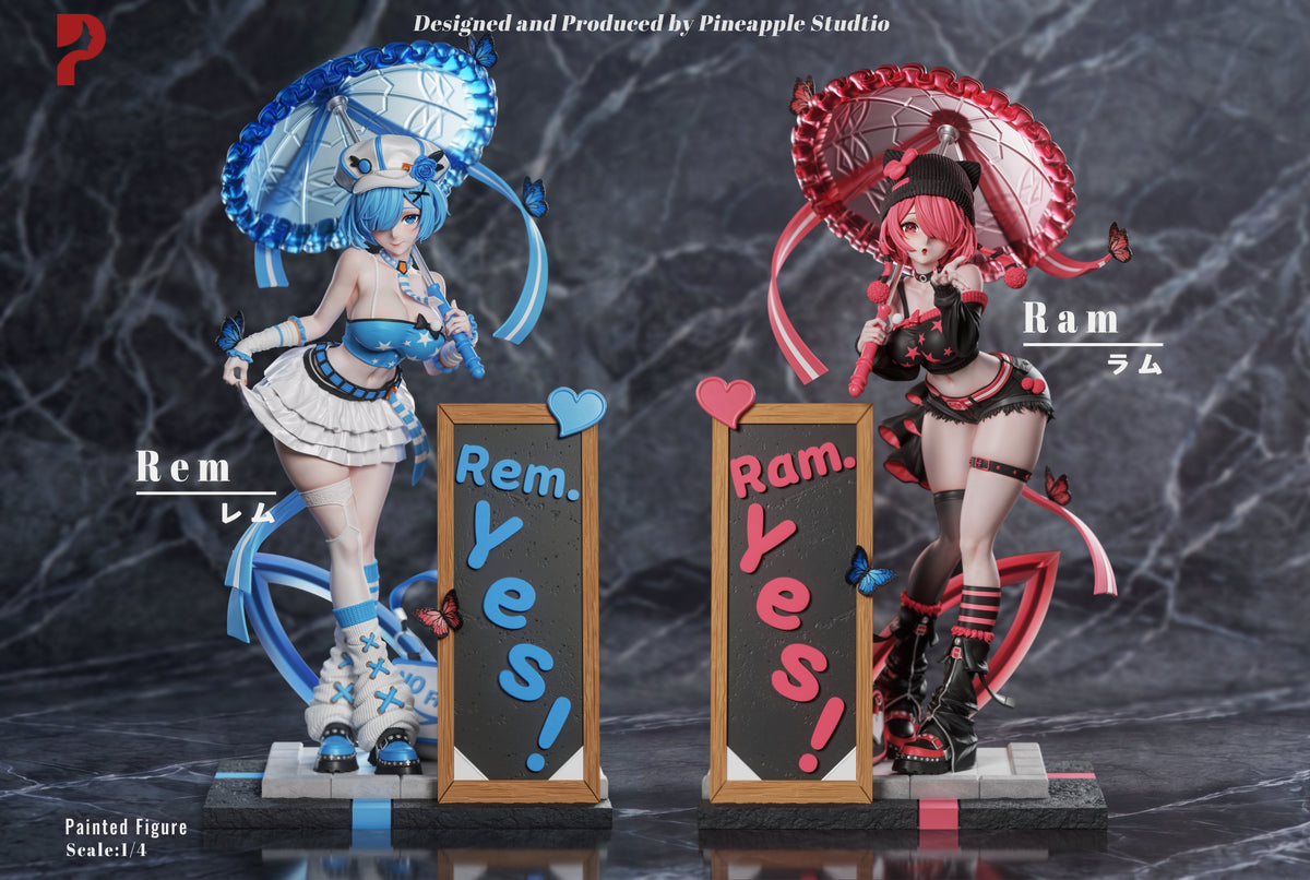 Estatuilla Re:ZERO - Starting Life | Rem x Ram Night Shibuya Series | Pineapple Studio | Tienda Anime Costa Rica | Tico Ofertas Pineapple Studio