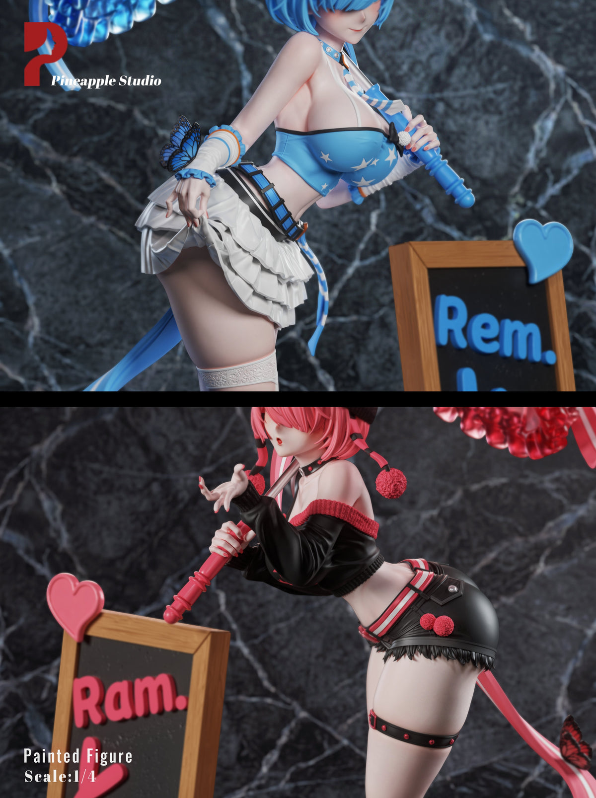Estatuilla Re:ZERO - Starting Life | Rem x Ram Night Shibuya Series | Pineapple Studio | Tienda Anime Costa Rica | Tico Ofertas Pineapple Studio