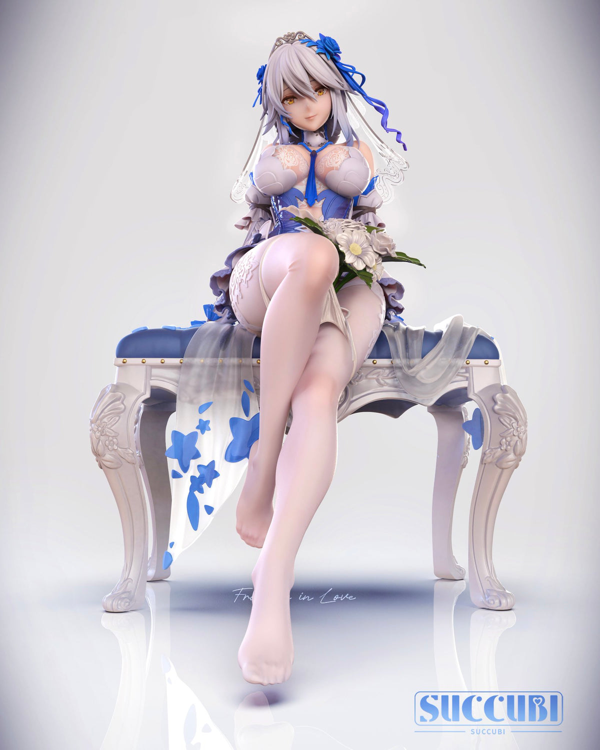 Estatuilla  SUCCUBI Studio | tienda anime | Lyfe Bestla - Edición Vestido de Novia SUCCUBI Studio