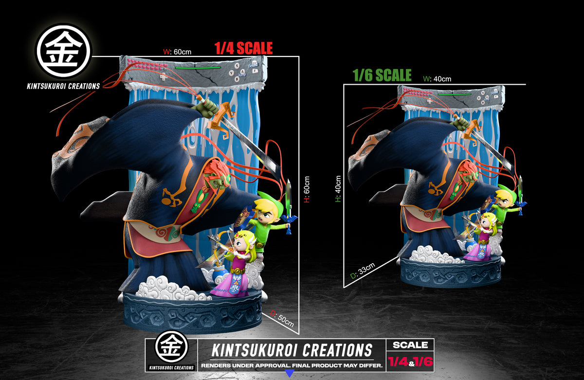 Estatuilla  The Legend of Zelda: Wind Waker | Final Battle Diorama | Kintsukuroi Creations | Tienda Anime Costa Rica | Tico Ofertas FWS Studio