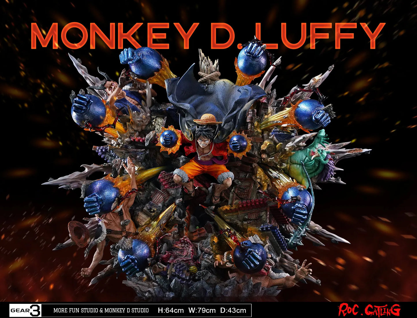 Figura One Piece | Monkey D. Luffy (GEAR3) | More Fun Studio X Monkey D. Studio | Tienda Online Anime Costa Rica | Tico Ofertas