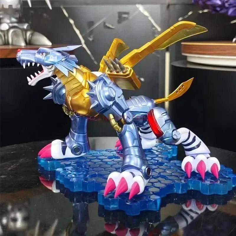 Figura Anime Digimon Adventure 20cm - Metal Garurumon | Estatua de Acción PVC Coleccionable y Regalo en Costa Rica