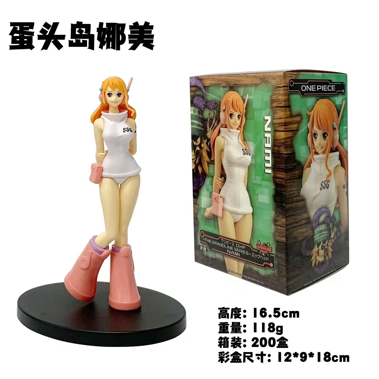 Figura Anime One Piece 17cm - Nami, Luffy y Sanji | Serie DXF The Grandline Egghead | Modelo de PVC para Regalo de Cumpleaños en Costa Rica - Tico Ofertas