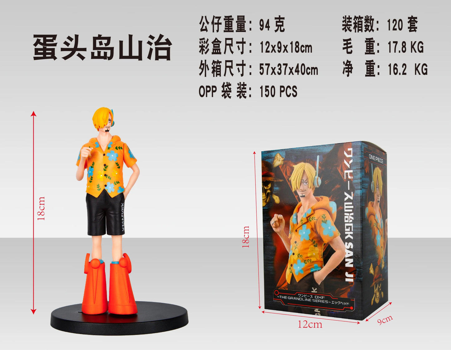 Figura Anime One Piece 17cm - Nami, Luffy y Sanji | Serie DXF The Grandline Egghead | Modelo de PVC para Regalo de Cumpleaños en Costa Rica - Tico Ofertas