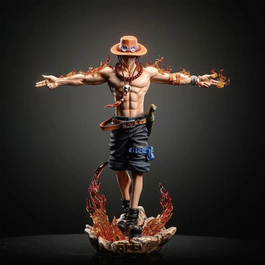 Figura Anime One Piece 28cm - Portgas D. Ace | Estatua de Acción PVC Coleccionable | Modelo para Niños y Regalo de Navidad en Costa Rica - Tico Ofertas