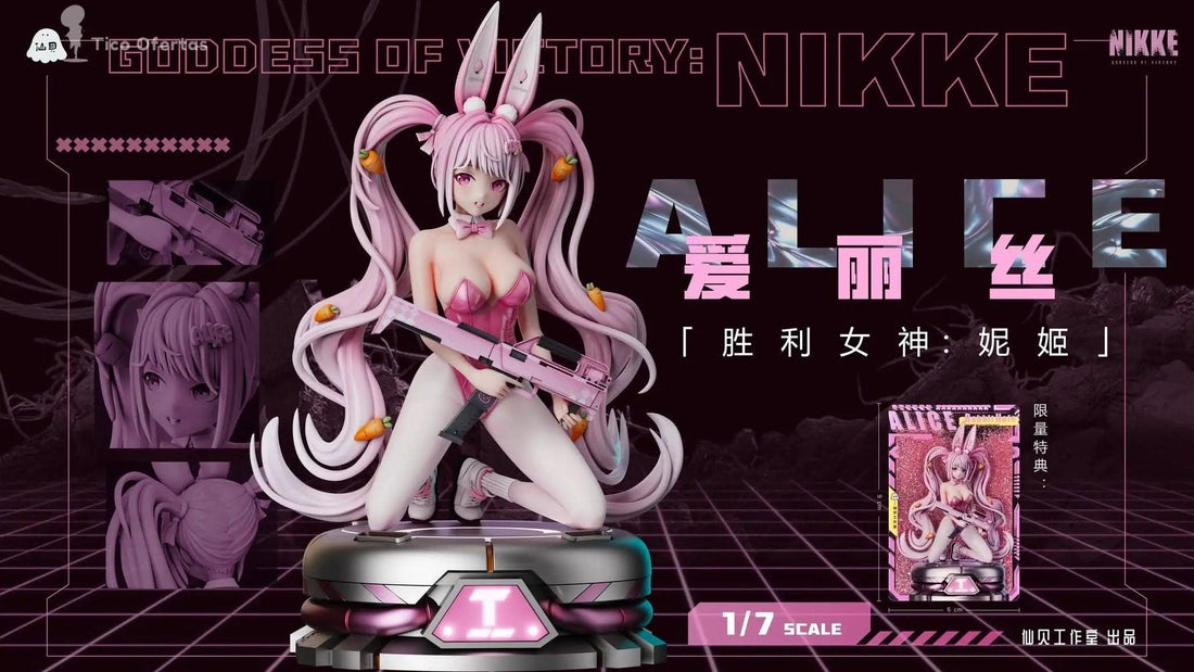 Figura de Alice de Shellfish Studio, basada en el popular juego móvil Goddess of Victory: Nikke. Tienda Anime Costa Rica