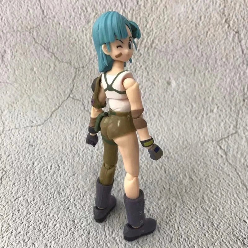 Figura de Acción Anime Dragon Ball - Bulma y Son Goku de 13.5cm | Muñeco Coleccionable de PVC SHF | Modelo de la Infancia de Goku en Costa Rica - Tico Ofertas