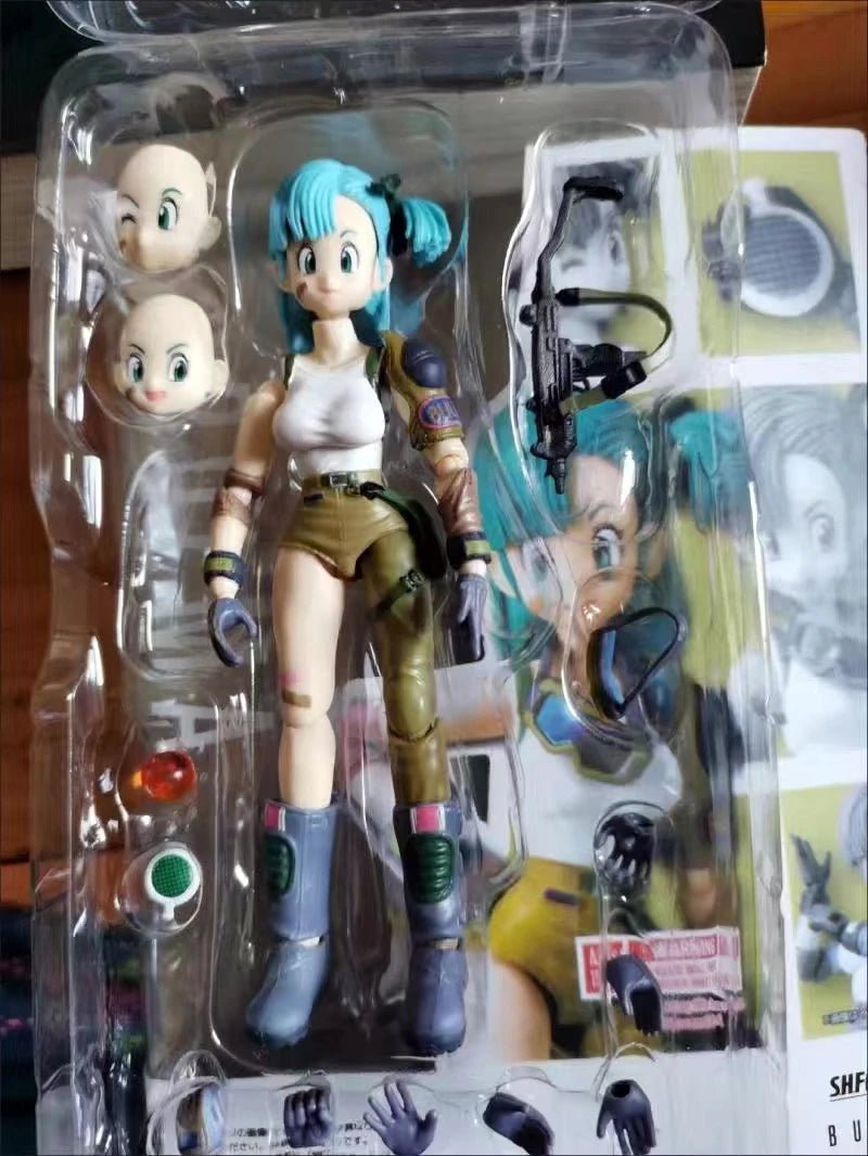 Figura de Acción Anime Dragon Ball - Bulma y Son Goku de 13.5cm | Muñeco Coleccionable de PVC SHF | Modelo de la Infancia de Goku en Costa Rica - Tico Ofertas