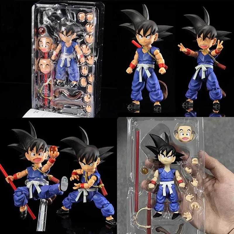 Figura de Acción Anime Dragon Ball - Bulma y Son Goku de 13.5cm | Muñeco Coleccionable de PVC SHF | Modelo de la Infancia de Goku en Costa Rica - Tico Ofertas