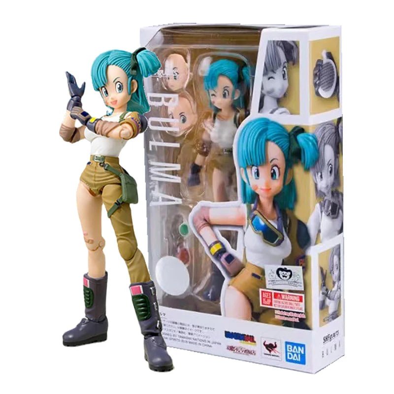 Figura de Acción Anime Dragon Ball - Bulma y Son Goku de 13.5cm | Muñeco Coleccionable de PVC SHF | Modelo de la Infancia de Goku en Costa Rica - Tico Ofertas