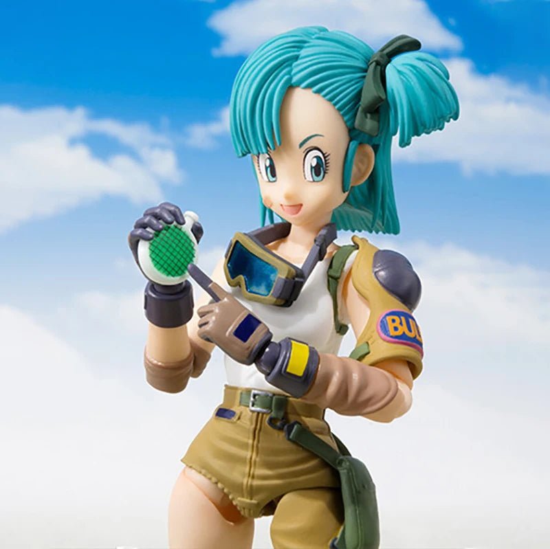 Figura de Acción Anime Dragon Ball - Bulma y Son Goku de 13.5cm | Muñeco Coleccionable de PVC SHF | Modelo de la Infancia de Goku en Costa Rica - Tico Ofertas