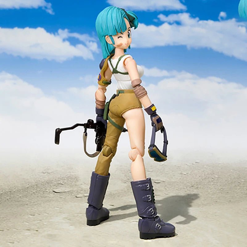 Figura de Acción Anime Dragon Ball - Bulma y Son Goku de 13.5cm | Muñeco Coleccionable de PVC SHF | Modelo de la Infancia de Goku en Costa Rica - Tico Ofertas