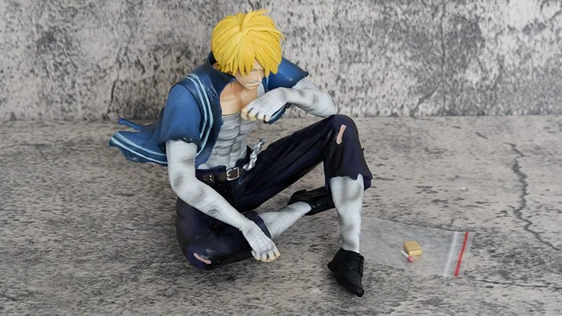 Figura de Acción Anime One Piece 12cm - Sanji Battle Damaged | Modelo PVC Coleccionable y Decoración de Escritorio en Costa Rica - Tico Ofertas