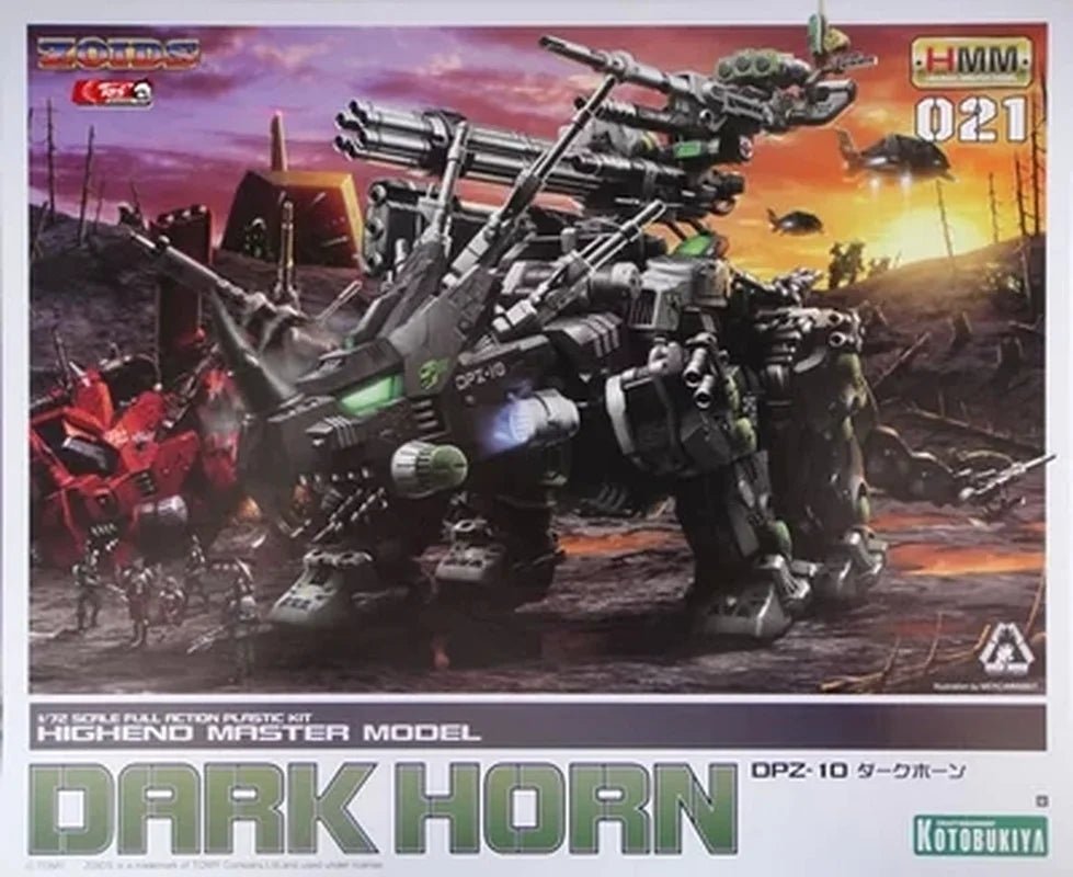 Figura de Acción Original KOTOBUKIYA HMM ZOIDS 1/72 ZD043R DPZ - 10 DARK HORN | Modelo Coleccionable y Juguete para Niños en Costa Rica - Tico Ofertas