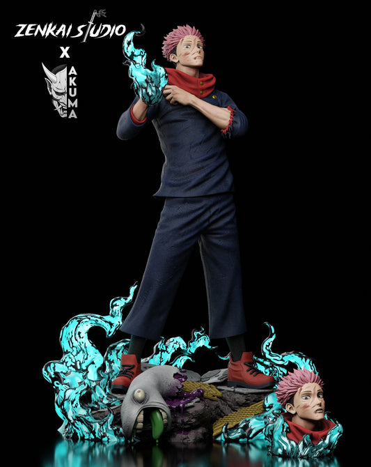 figura de Yuji Itadori y Ryomen Sukuna de Zenkai Studio, ideal para los fanáticos de Jujutsu Kaisen y los coleccionistas de figuras GK | Figuras Anime Costa Rica - Tico Ofertas