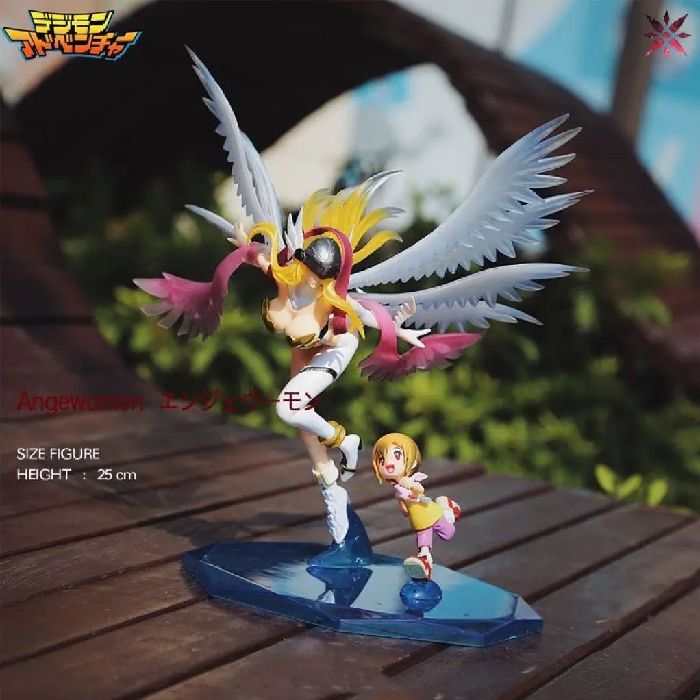 Figura Digital Monster - Angewomon y Magnaangemon con Luz | Figuras Anime Costa Rica, PVC, Modelo de Colección Bandai y Regalo - Tico Ofertas