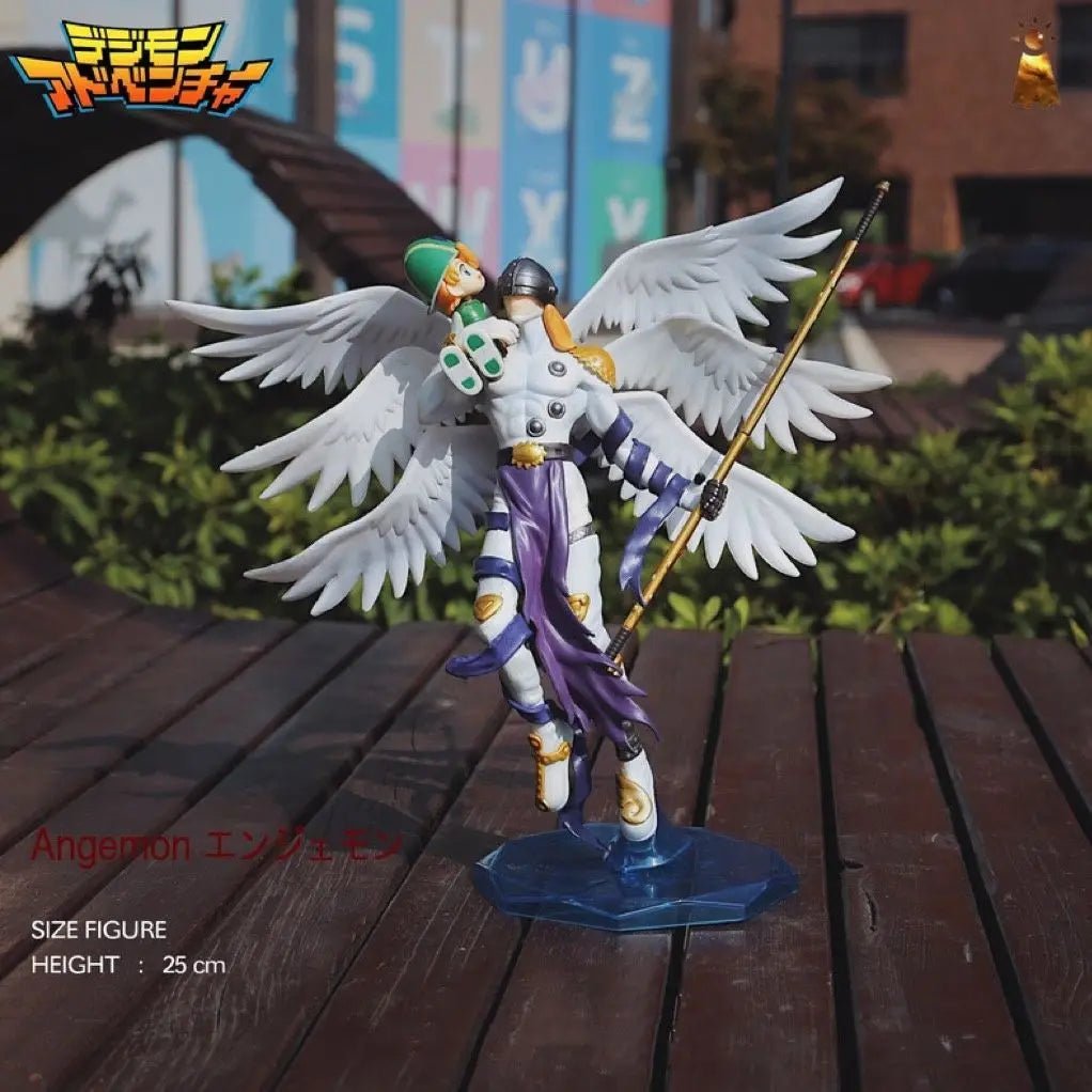 Figura Digital Monster - Angewomon y Magnaangemon con Luz | Figuras Anime Costa Rica, PVC, Modelo de Colección Bandai y Regalo - Tico Ofertas