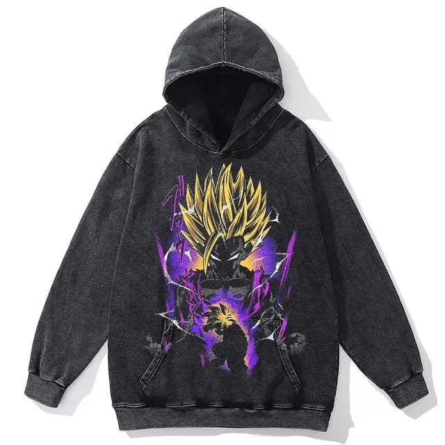 Sudadera Oversized Anime Print - Comodidad y Estilo | Tienda Anime Costa Rica - Tico Ofertas