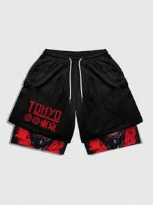 Lavender Shorts Tokyo Ghoul Ken Kaneki | Ropa Anime Gym | Edición Limitada – Tico Ofertas
