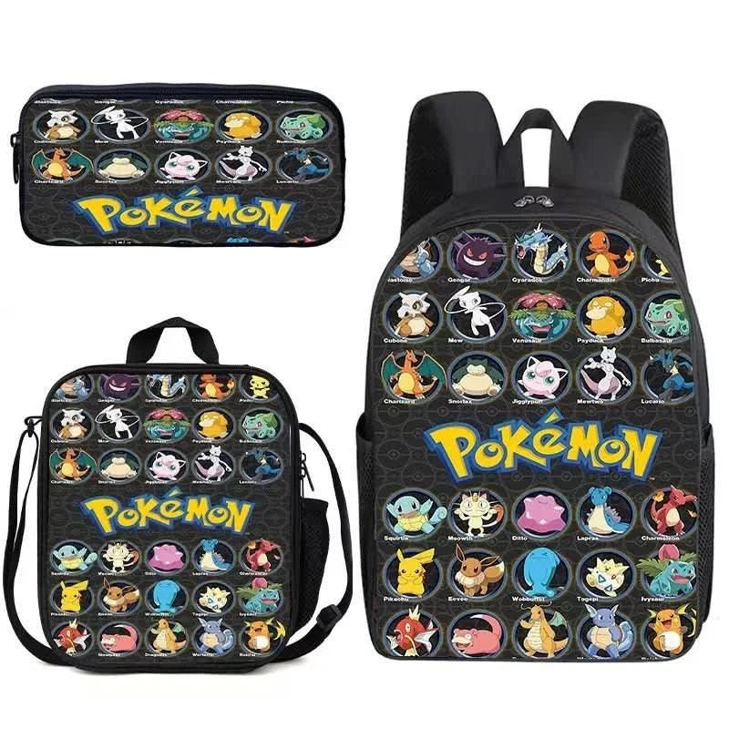 Mochila Escolar Pokémon para Niños - Pikachu Kawaii | Figuras Anime Costa Rica, Bolsa de Almacenamiento Grande para Viaje y Estudiantes, Juguete y Mochila para Niños - Tico Ofertas 