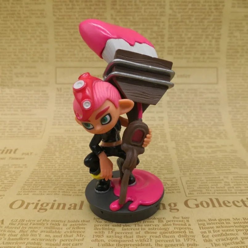 New 10cm Version Q Anime Game Splatoon Squid Niang Amiibo PVC Action Figure Collectible Model Toys Kid Gift - Tico Ofertas