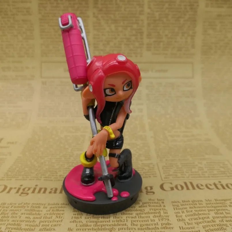 New 10cm Version Q Anime Game Splatoon Squid Niang Amiibo PVC Action Figure Collectible Model Toys Kid Gift - Tico Ofertas