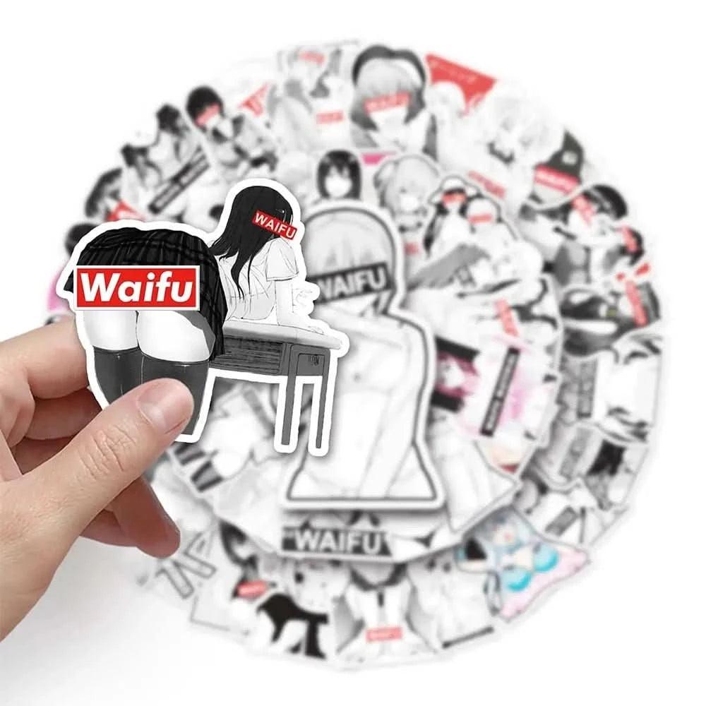 Pack de Stickers Waifu Sexy Anime Girl - 10/30/50 Piezas | Figuras Anime Costa Rica, Decals Adultos para Laptop, Teléfono, Equipaje y Más, Regalo de Graffiti - Tico Ofertas 