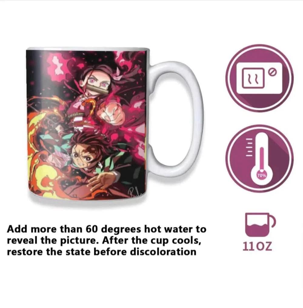 Tazas de Café Cambia de Color Demon Slayer - ¡Regalos Únicos para Fans! | Tienda Anime Costa Rica - Tico Ofertas - Tico Ofertas 
